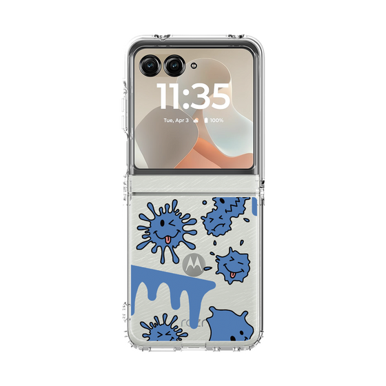 クリアケース［ PAINTING SMILE Blue ］