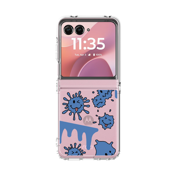 クリアケース［ PAINTING SMILE Blue ］