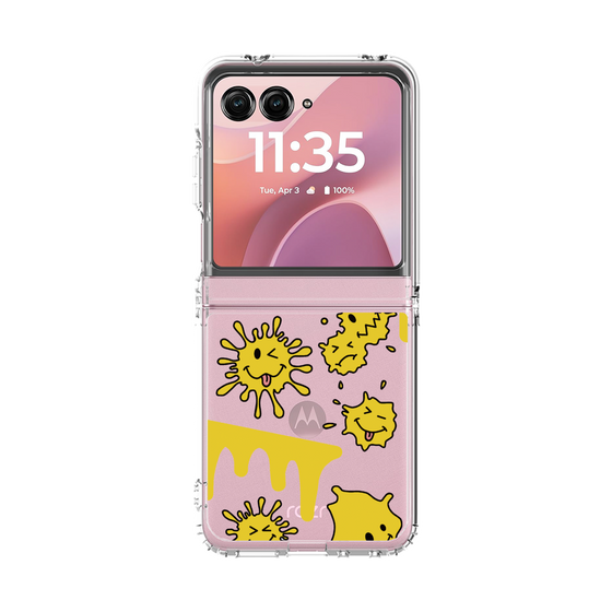 クリアケース［ PAINTING SMILE Yellow ］