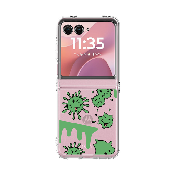 クリアケース［ PAINTING SMILE Green ］