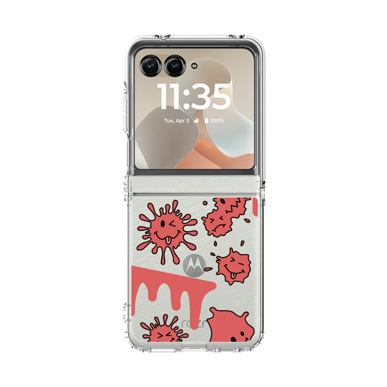 クリアケース［ PAINTING SMILE Red ］