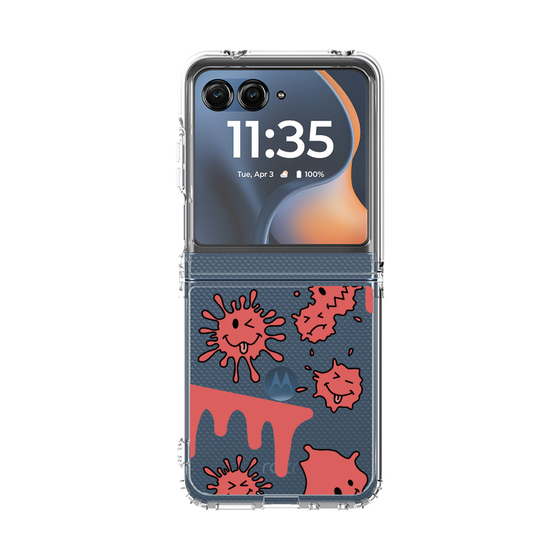 クリアケース［ PAINTING SMILE Red ］