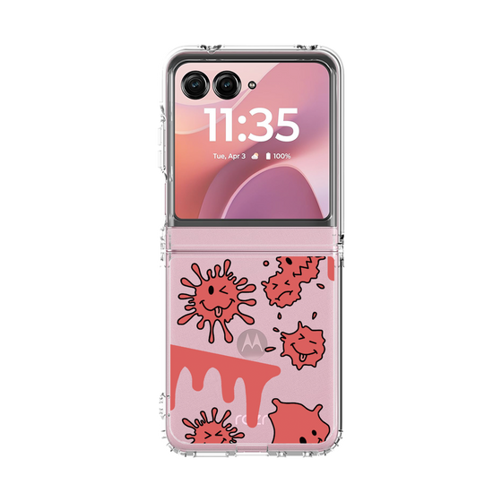 クリアケース［ PAINTING SMILE Red ］