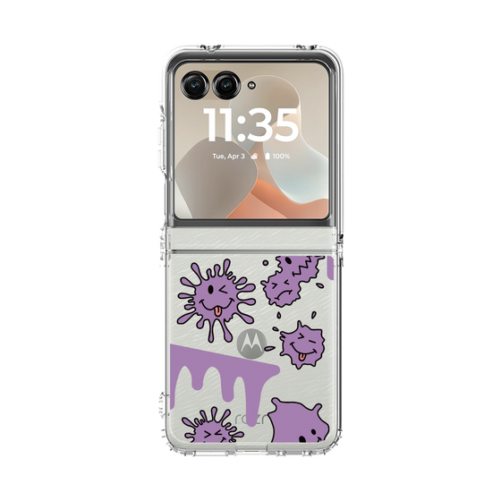 クリアケース［ PAINTING SMILE Purple ］