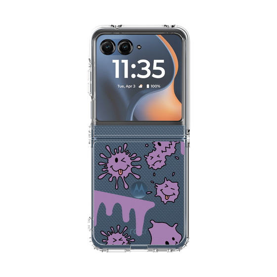 クリアケース［ PAINTING SMILE Purple ］