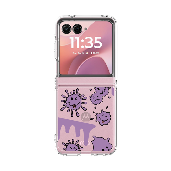 クリアケース［ PAINTING SMILE Purple ］