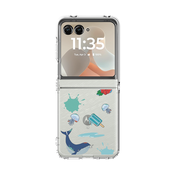 クリアケース［ DRAWING PAPER Blue ］