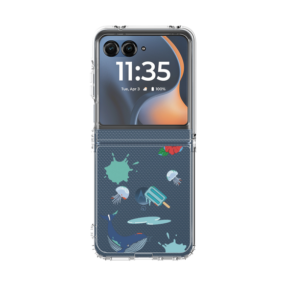 クリアケース［ DRAWING PAPER Blue ］