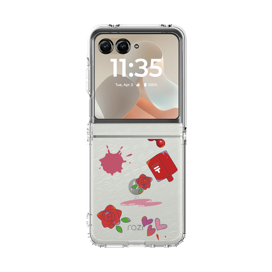 クリアケース［ DRAWING PAPER Red ］