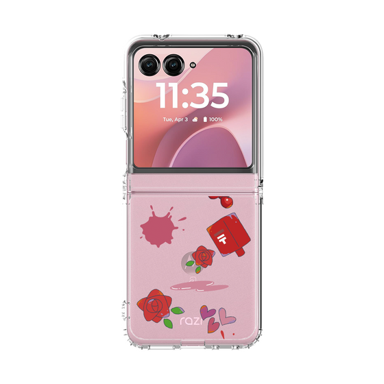 クリアケース［ DRAWING PAPER Red ］