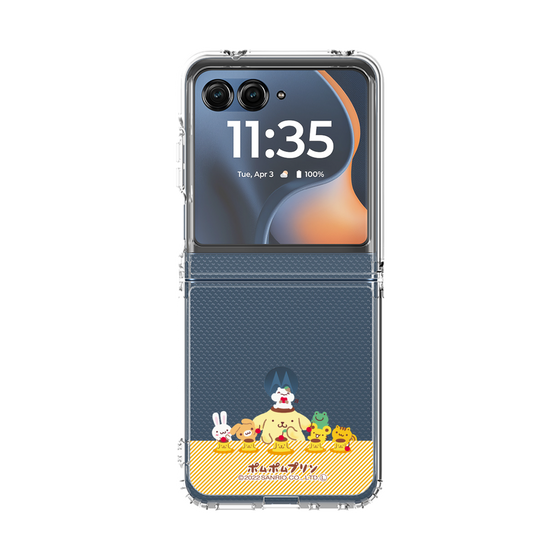 クリアケース［ ポムポムプリン - チームプリンなかよしデザイン ］