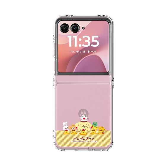 クリアケース［ ポムポムプリン - チームプリンなかよしデザイン ］