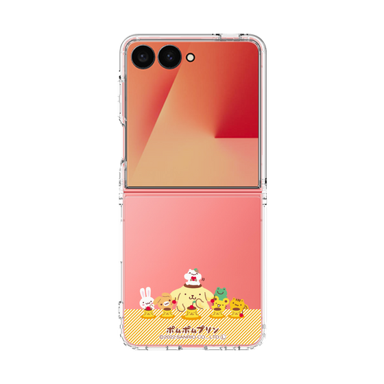 クリアケース［ ポムポムプリン - チームプリンなかよしデザイン ］