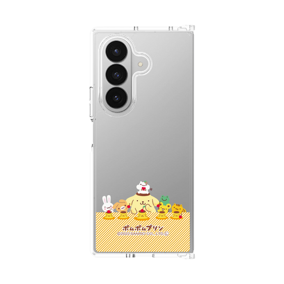 クリアケース［ ポムポムプリン - チームプリンなかよしデザイン ］