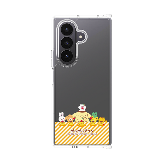 クリアケース［ ポムポムプリン - チームプリンなかよしデザイン ］