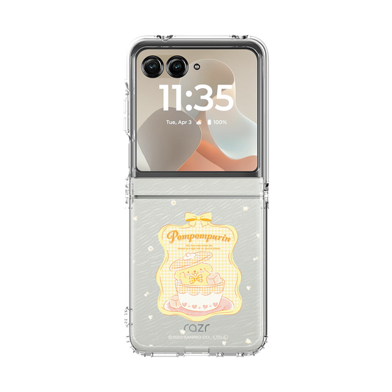 クリアケース［ ポムポムプリン - ギンガムティータイム ］