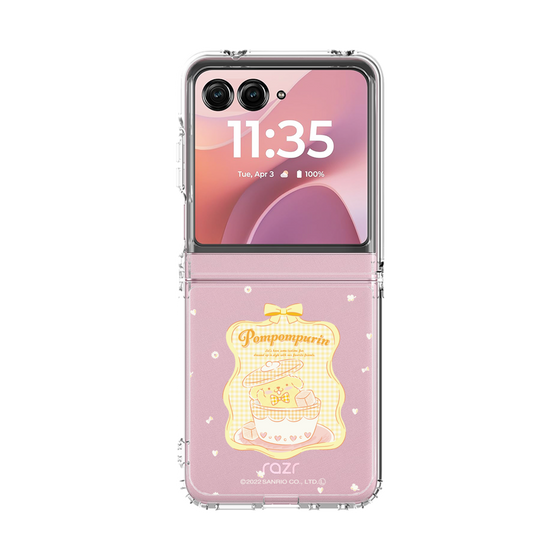 クリアケース［ ポムポムプリン - ギンガムティータイム ］