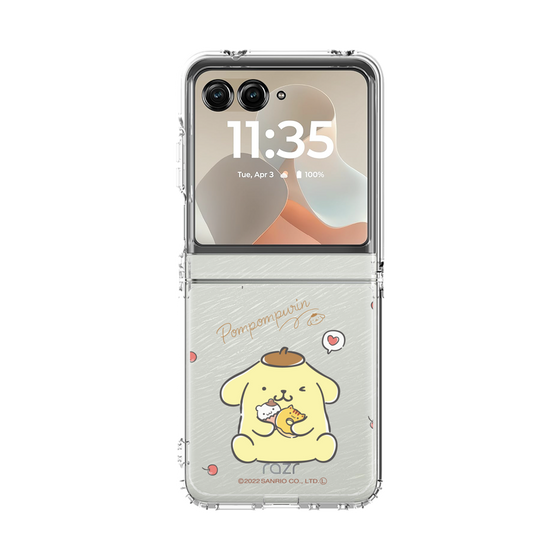 クリアケース［ ポムポムプリン - ウキウキエブリディ - ウィンク ］