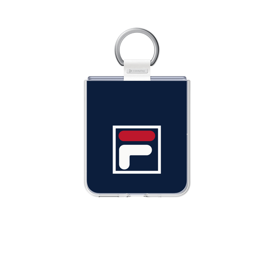 クリアケース［ FILA Logo Navy - フィラ ロゴ ネイビー ］