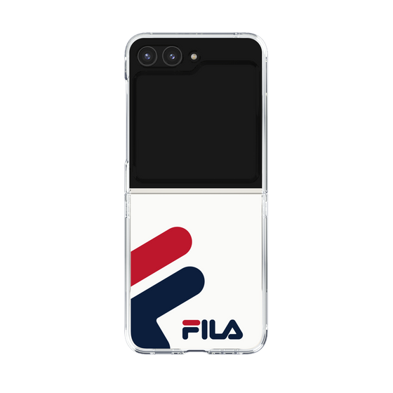クリアケース［ FILA Big Logo White - フィラ ビッグロゴ ホワイト ］