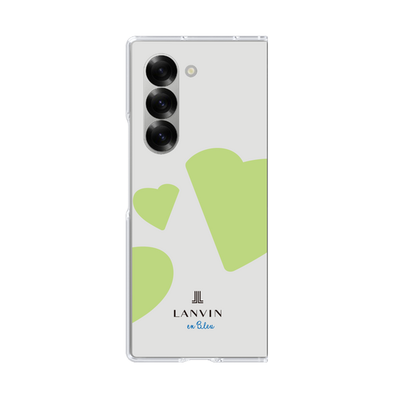 クリアケース［ LANVIN en Bleu Hearts Green - ランバン ハート グリーン ］