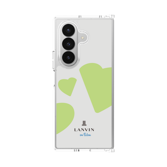 クリアケース［ LANVIN en Bleu Hearts Green - ランバン ハート グリーン ］