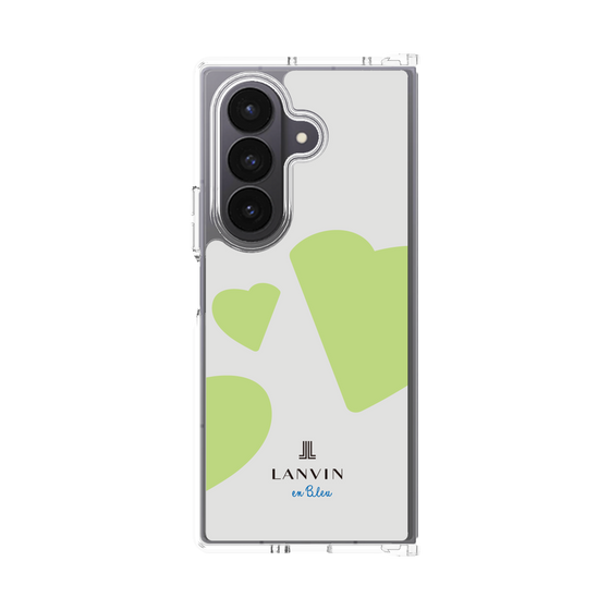 クリアケース［ LANVIN en Bleu Hearts Green - ランバン ハート グリーン ］