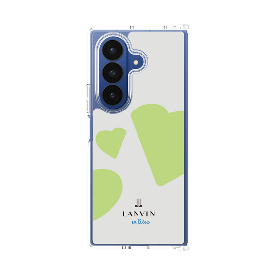クリアケース［ LANVIN en Bleu Hearts Green - ランバン ハート グリーン ］