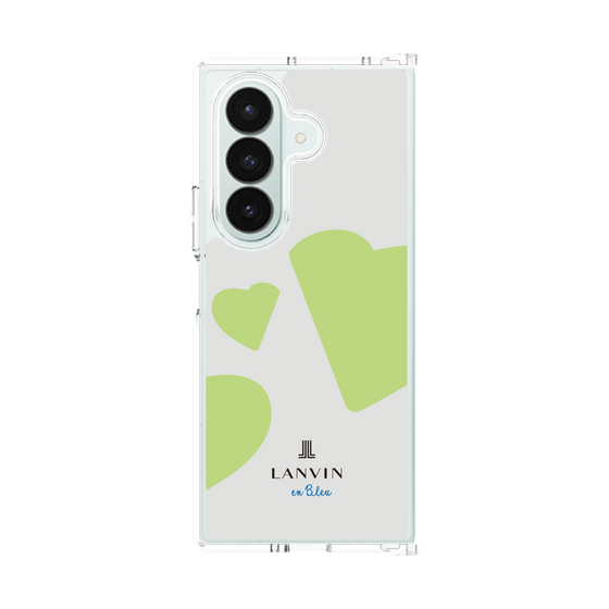 クリアケース［ LANVIN en Bleu Hearts Green - ランバン ハート グリーン ］