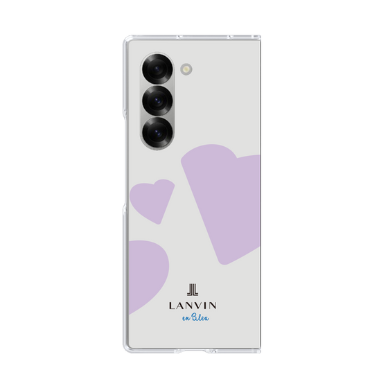 クリアケース［ LANVIN en Bleu Hearts Purple - ランバン ハート パープル ］