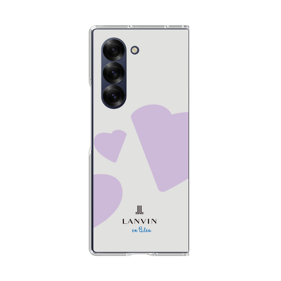 クリアケース［ LANVIN en Bleu Hearts Purple - ランバン ハート パープル ］