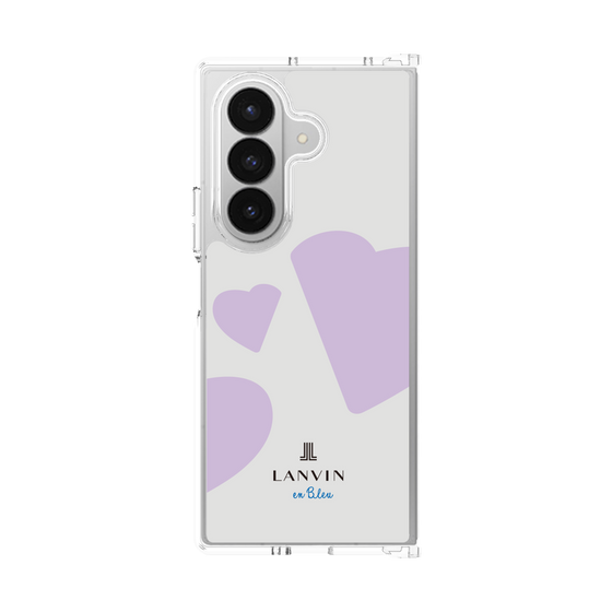 クリアケース［ LANVIN en Bleu Hearts Purple - ランバン ハート パープル ］