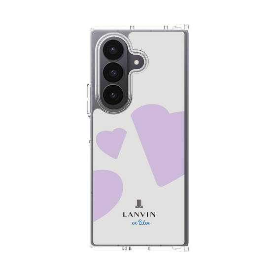 クリアケース［ LANVIN en Bleu Hearts Purple - ランバン ハート パープル ］