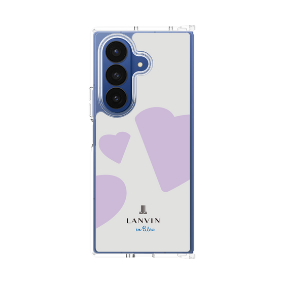 クリアケース［ LANVIN en Bleu Hearts Purple - ランバン ハート パープル ］