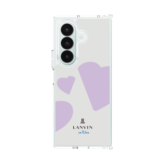 クリアケース［ LANVIN en Bleu Hearts Purple - ランバン ハート パープル ］