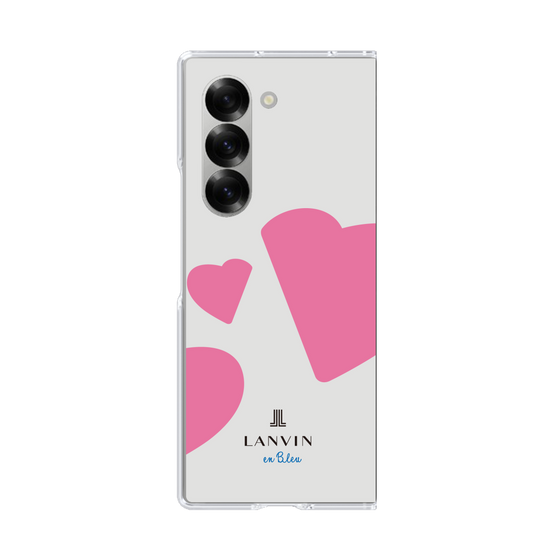 クリアケース［ LANVIN en Bleu Hearts Pink - ランバン ハート ピンク ］