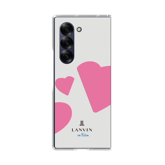 クリアケース［ LANVIN en Bleu Hearts Pink - ランバン ハート ピンク ］