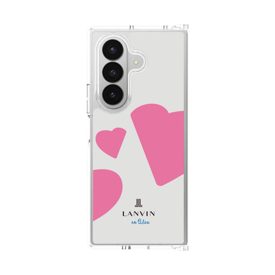 クリアケース［ LANVIN en Bleu Hearts Pink - ランバン ハート ピンク ］