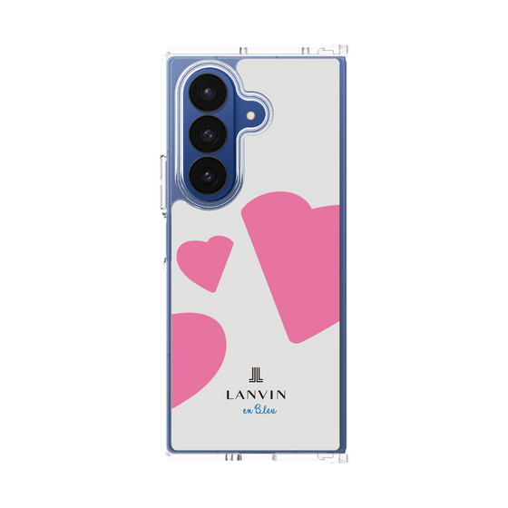クリアケース［ LANVIN en Bleu Hearts Pink - ランバン ハート ピンク ］
