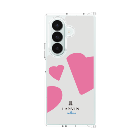クリアケース［ LANVIN en Bleu Hearts Pink - ランバン ハート ピンク ］