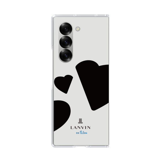 クリアケース［ LANVIN en Bleu Hearts Black - ランバン ハート ブラック ］