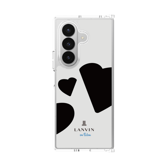 クリアケース［ LANVIN en Bleu Hearts Black - ランバン ハート ブラック ］