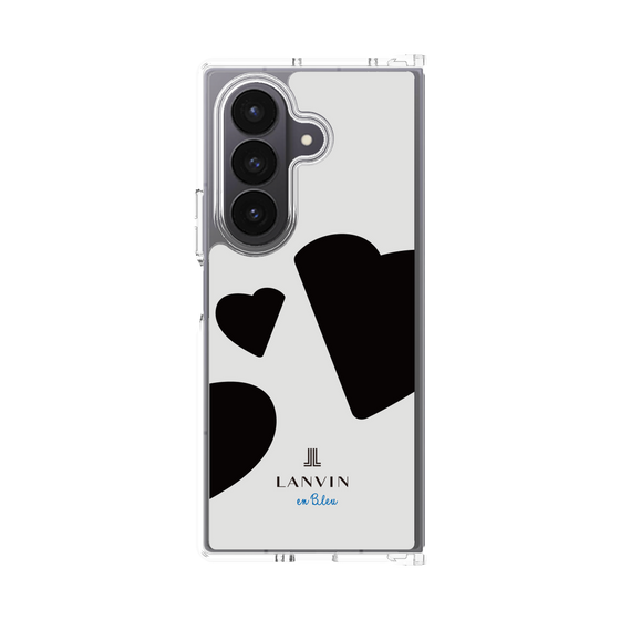 クリアケース［ LANVIN en Bleu Hearts Black - ランバン ハート ブラック ］