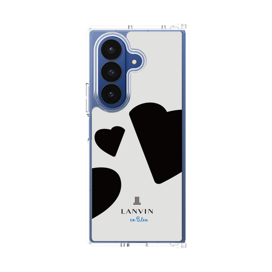 クリアケース［ LANVIN en Bleu Hearts Black - ランバン ハート ブラック ］