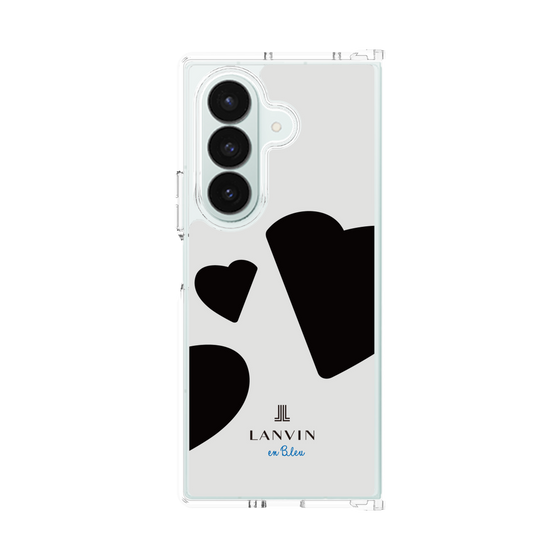 クリアケース［ LANVIN en Bleu Hearts Black - ランバン ハート ブラック ］