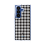 クリアケース［ Houndstooth Pattern Black with LANVIN en Bleu logo- ランバン 千鳥格子柄 ブラック ］