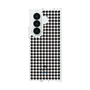 クリアケース［ Houndstooth Pattern Black with LANVIN en Bleu logo- ランバン 千鳥格子柄 ブラック ］