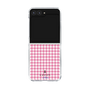 クリアケース［ Houndstooth Pattern Pink with LANVIN en Bleu logo- ランバン 千鳥格子柄 ピンク ］
