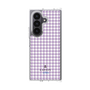 クリアケース［ Houndstooth Pattern Purple -with LANVIN en Bleu logo ランバン 千鳥格子柄 パープル ］