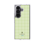 クリアケース［ Houndstooth Pattern Green with LANVIN en Bleu logo- ランバン 千鳥格子柄 グリーン ］